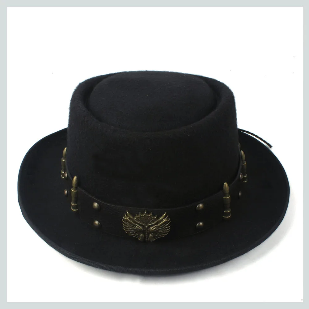 Fedora Hat Wool - Pork Pie Hat for Men Women