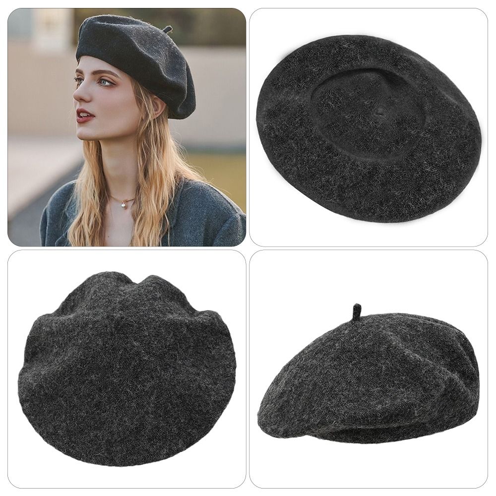 Beret French Wool - Autumn Winter Warm Wool Berets Hat