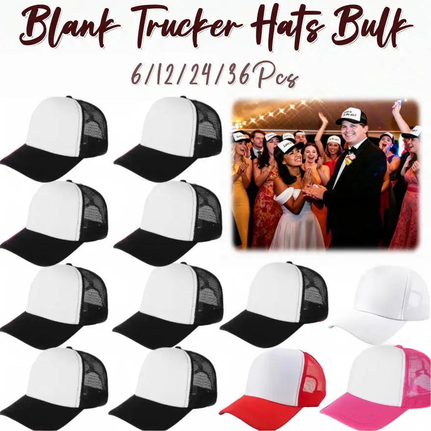 6-36Pcs Blank Trucker Hats Bul - огляд і ціна Trucker Cap Mesh