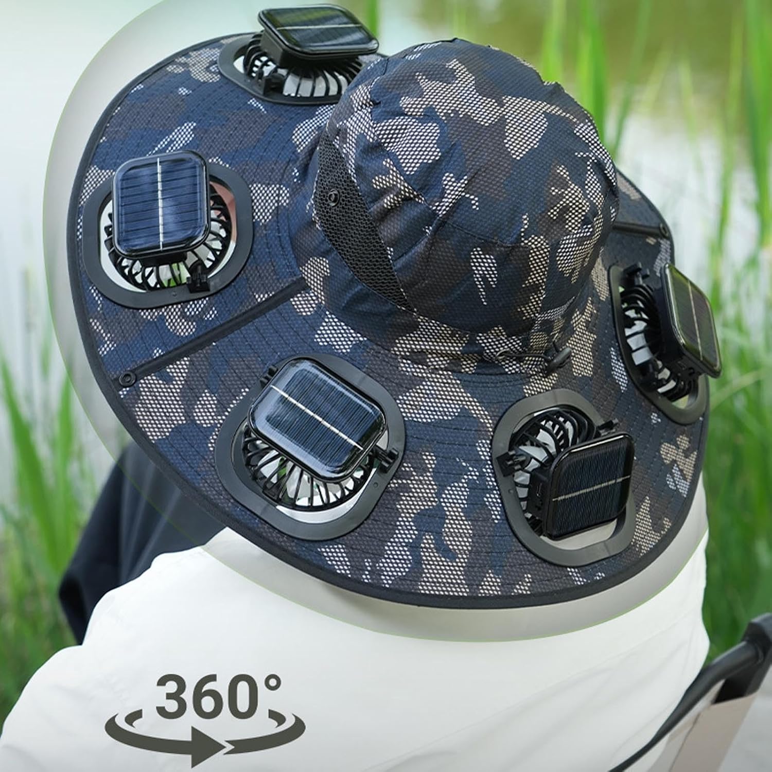 2026 Hot Summer 6 Fans Visor C - огляд і ціна Sun Hat Wide Brim