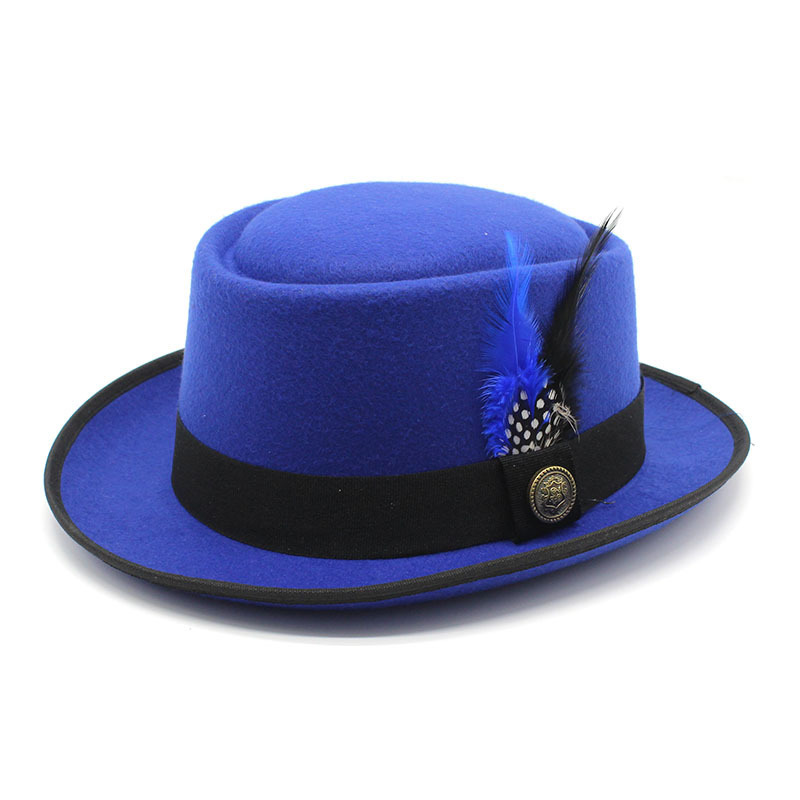Vintage Pork Pie Hat Men Wide  - огляд і ціна Fedora Hat Wool