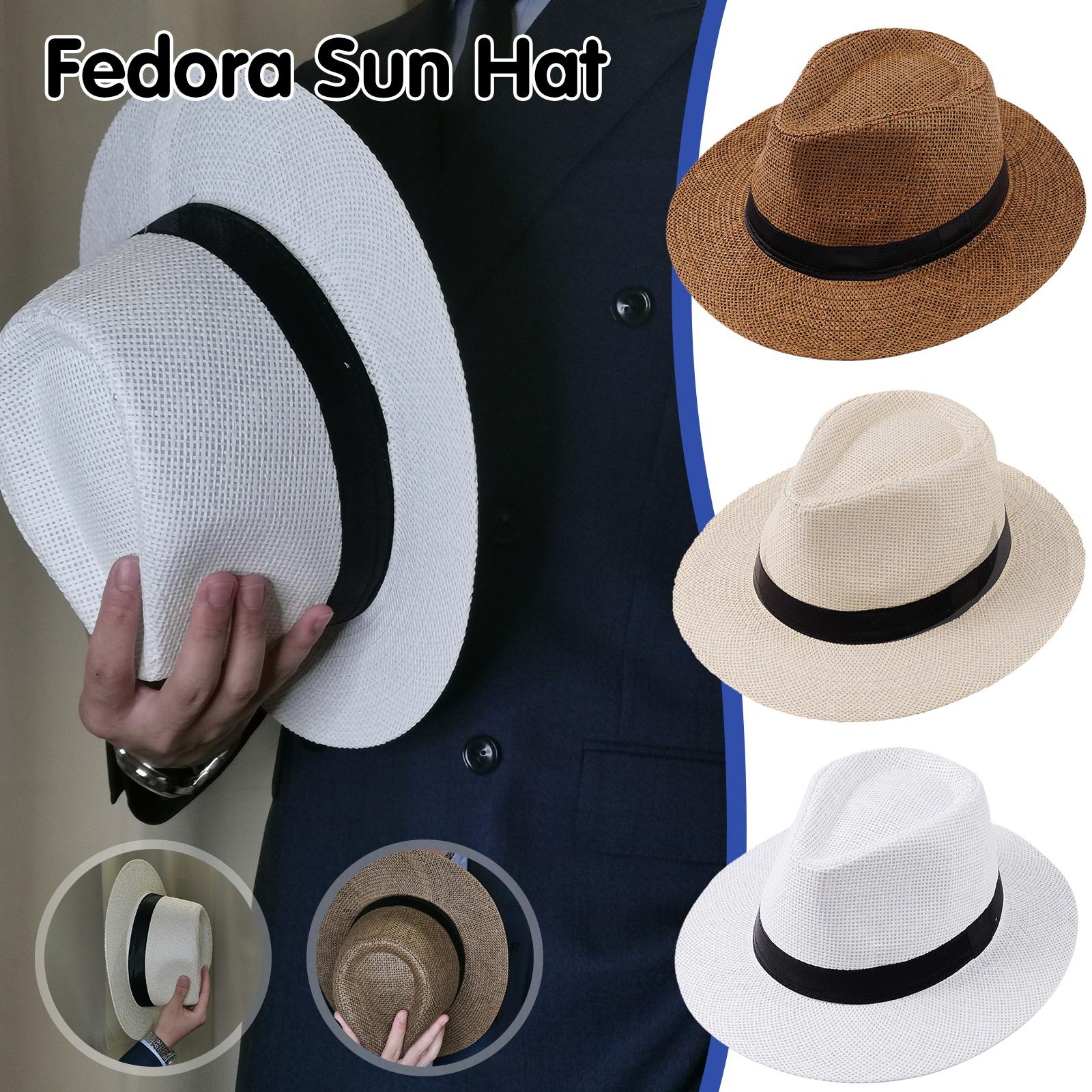 Men Summer Panama Straw Hat Na - огляд і ціна Cowboy Hat Straw