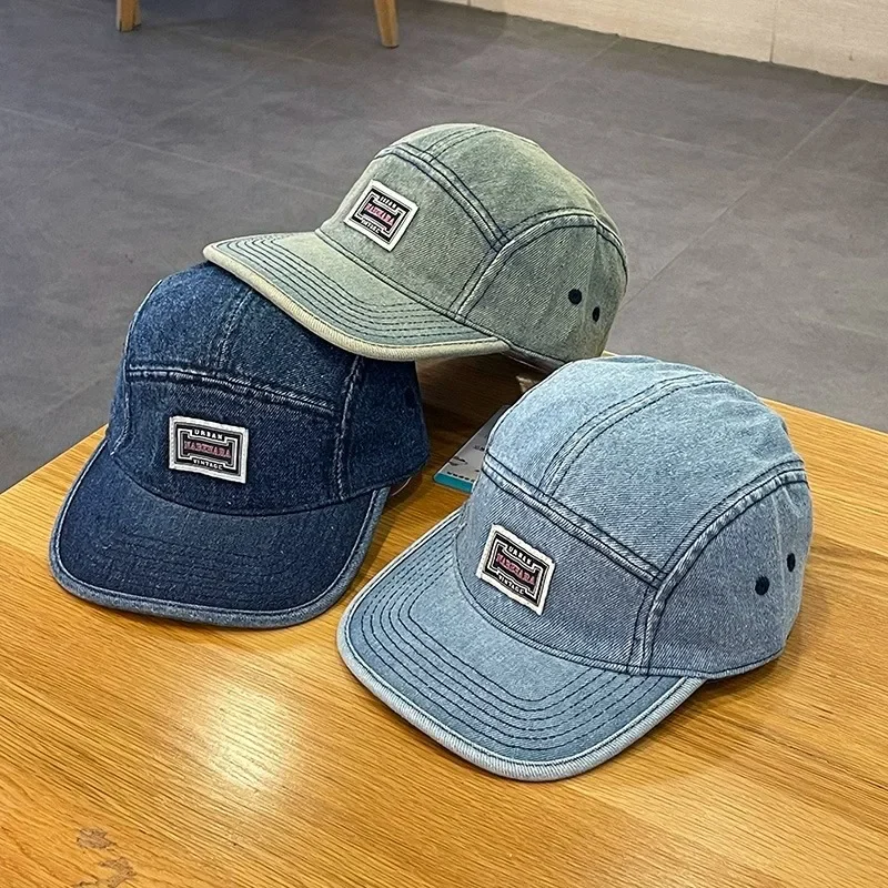 Vintage Flat Brim Denim Baseba - огляд і ціна Corduroy Cap 5 Panel