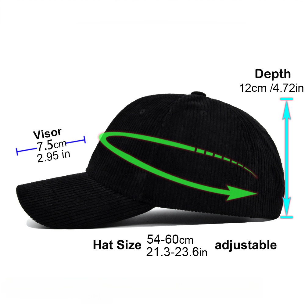 Corduroy Trucker Hat Unisex 5  - огляд і ціна Corduroy Cap 5 Panel