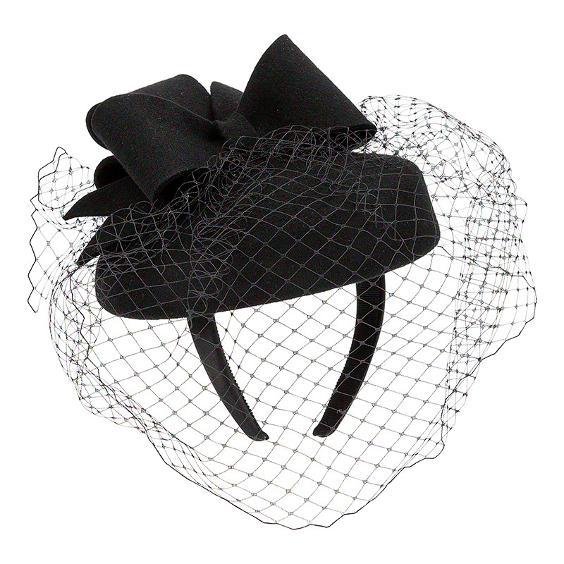 French Black Beret Fascinator  - огляд і ціна Beret French Wool