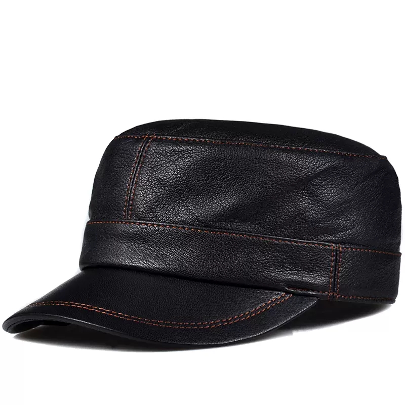 Trendy Lambskin Leather Flat T - огляд і ціна Baseball Cap Structured