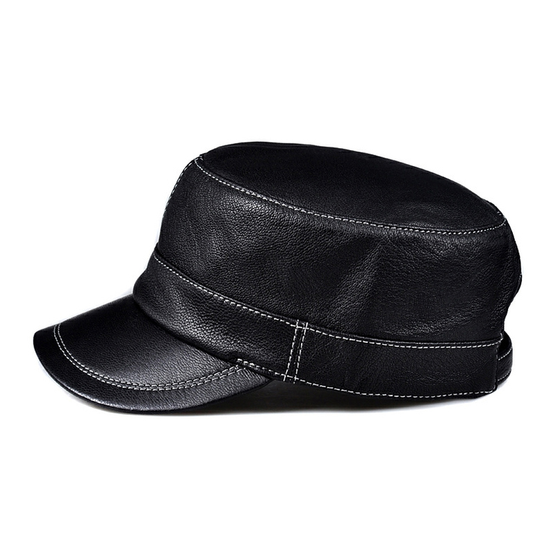 Trendy Lambskin Leather Flat T - огляд і ціна Baseball Cap Structured