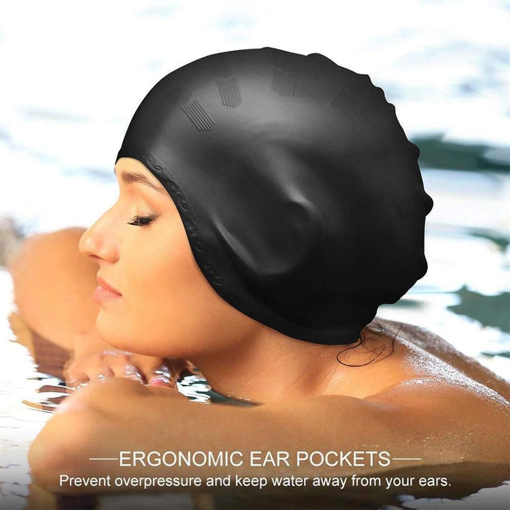 Adults High Elastic Swimming C - огляд і ціна Swim Hat Silicone