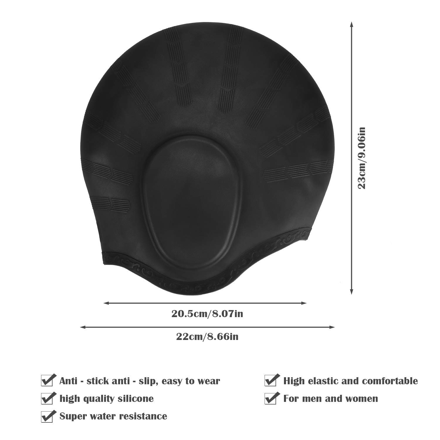 Adults High Elastic Swimming C - огляд і ціна Swim Hat Silicone