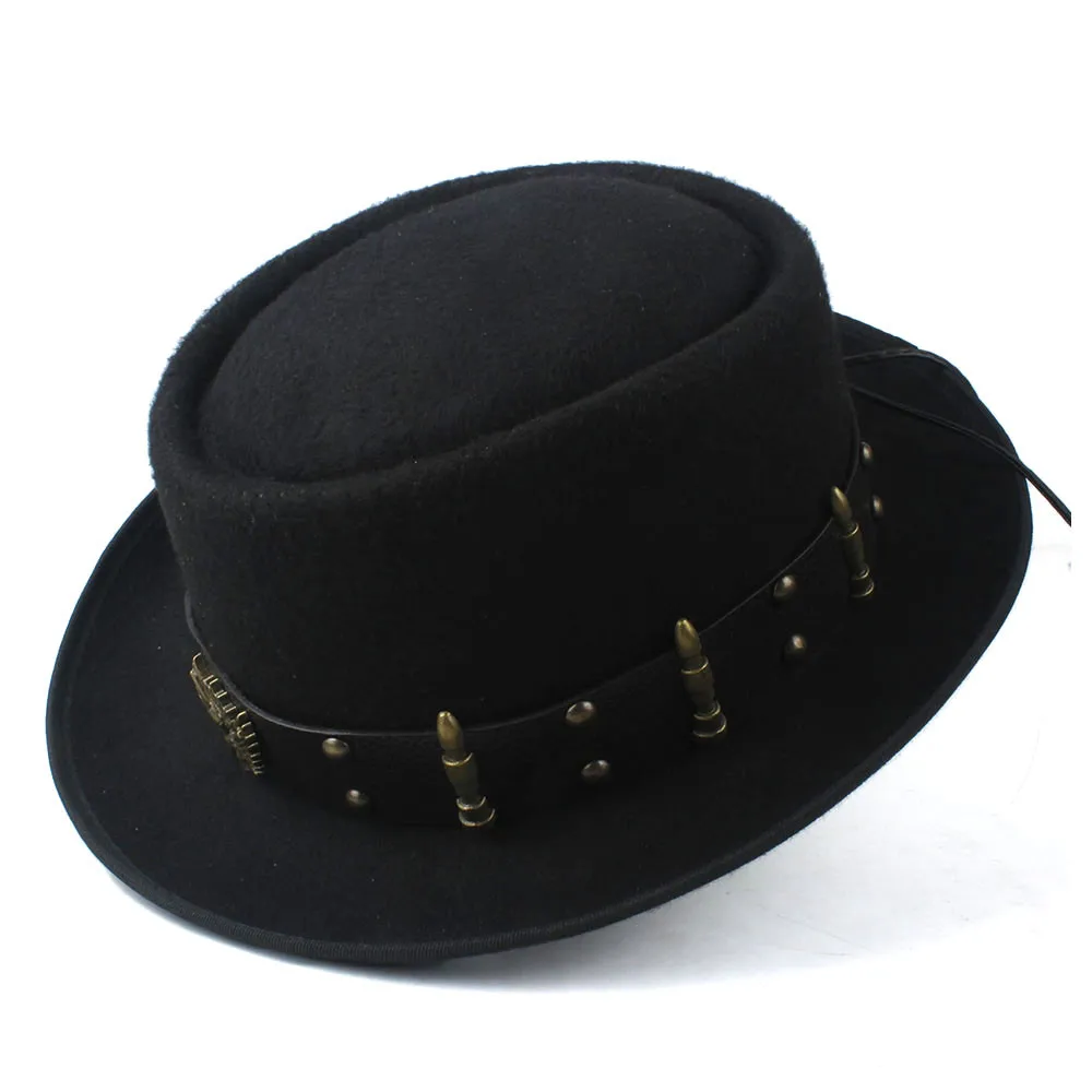 Pork Pie Hat for Men Women wit - огляд і ціна Fedora Hat Wool