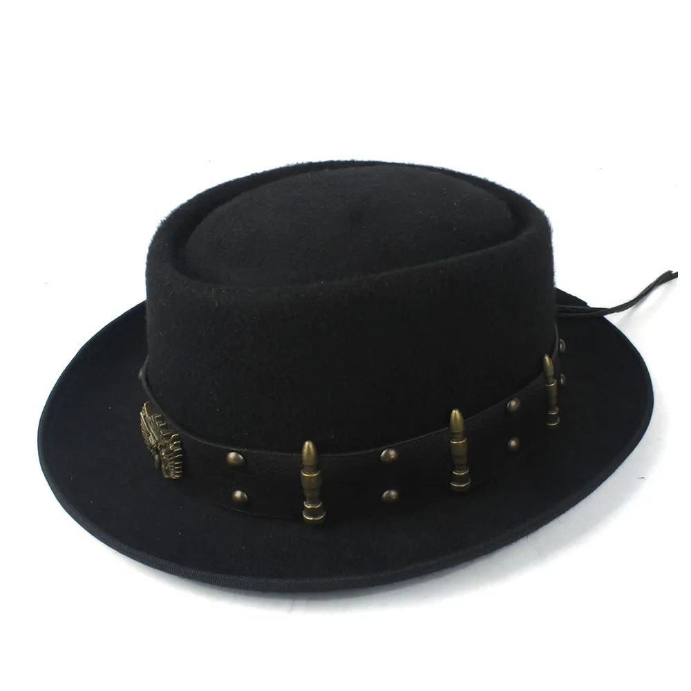 Pork Pie Hat for Men Women wit - огляд і ціна Fedora Hat Wool