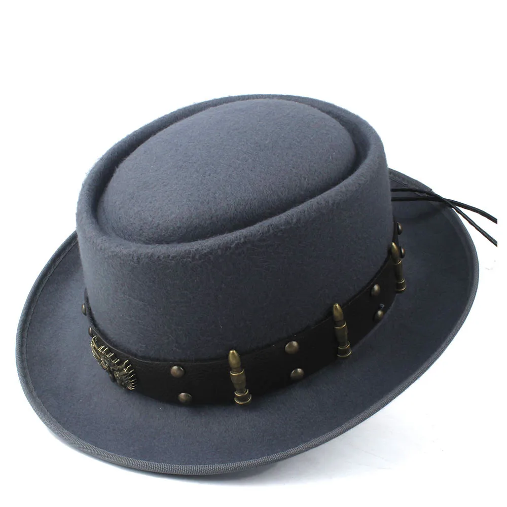 Pork Pie Hat for Men Women wit - огляд і ціна Fedora Hat Wool
