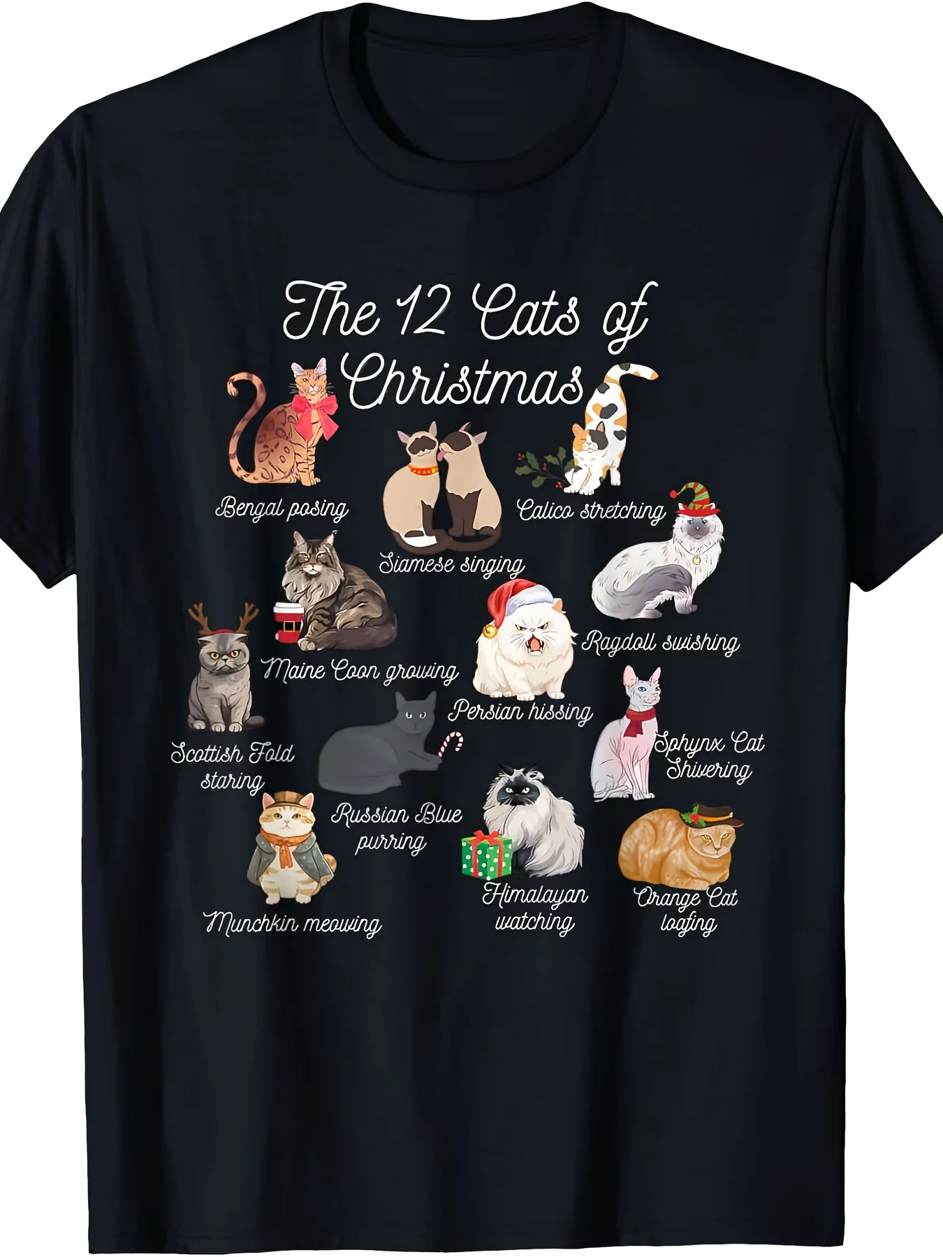 The 12 Cats of Christmas T-Shi - огляд і ціна Dad Hat Cotton