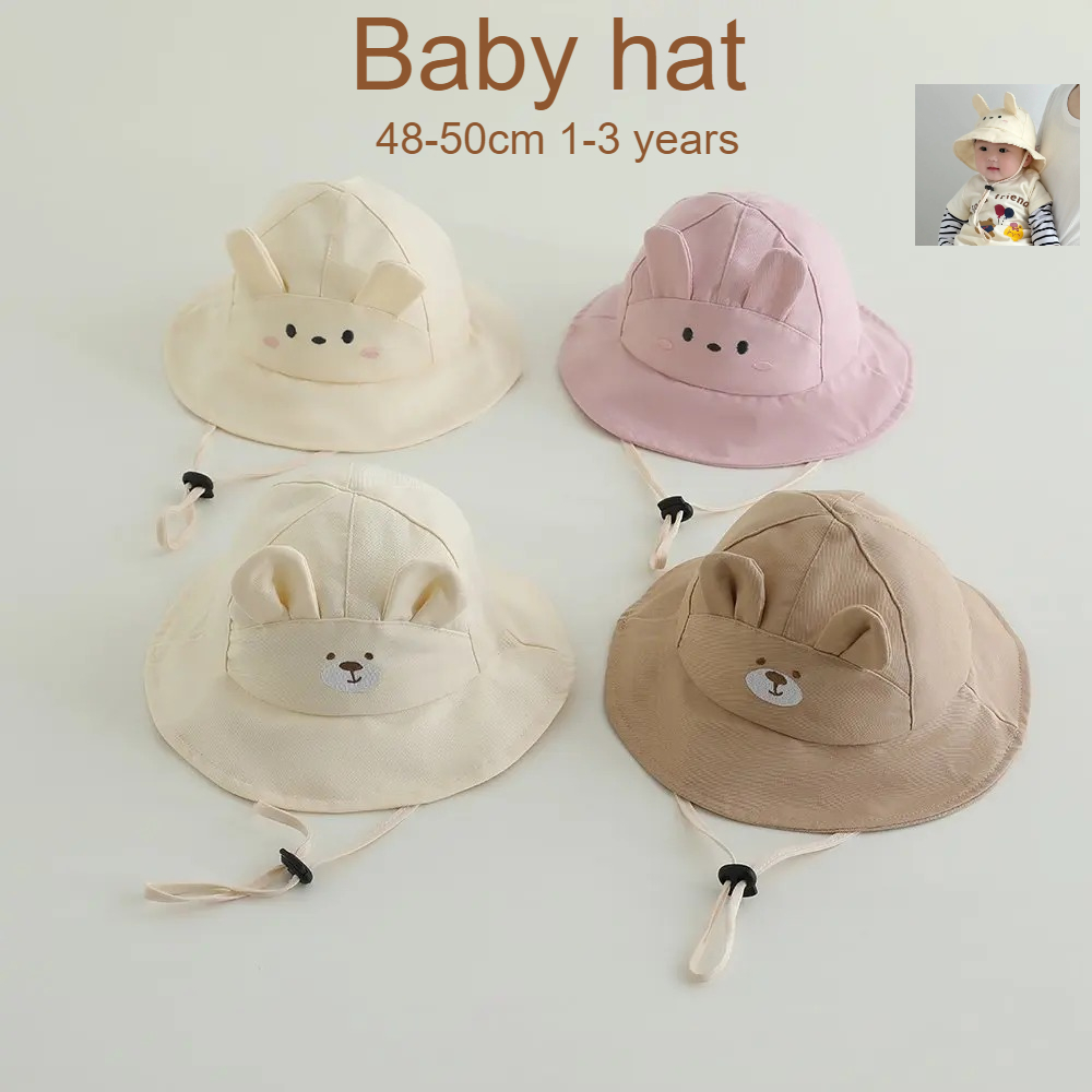 Baby Girls Sun Hat 48-50cm Cot - огляд і ціна Bucket Hat Cotton