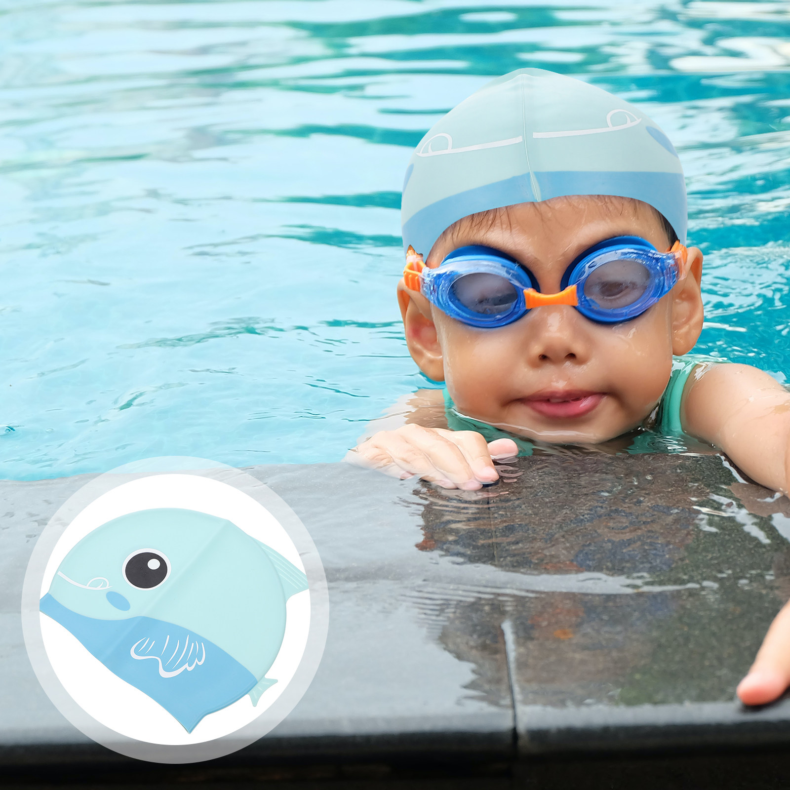 Silicone Swim Cap Cartoon Kids - огляд і ціна Swim Hat Silicone
