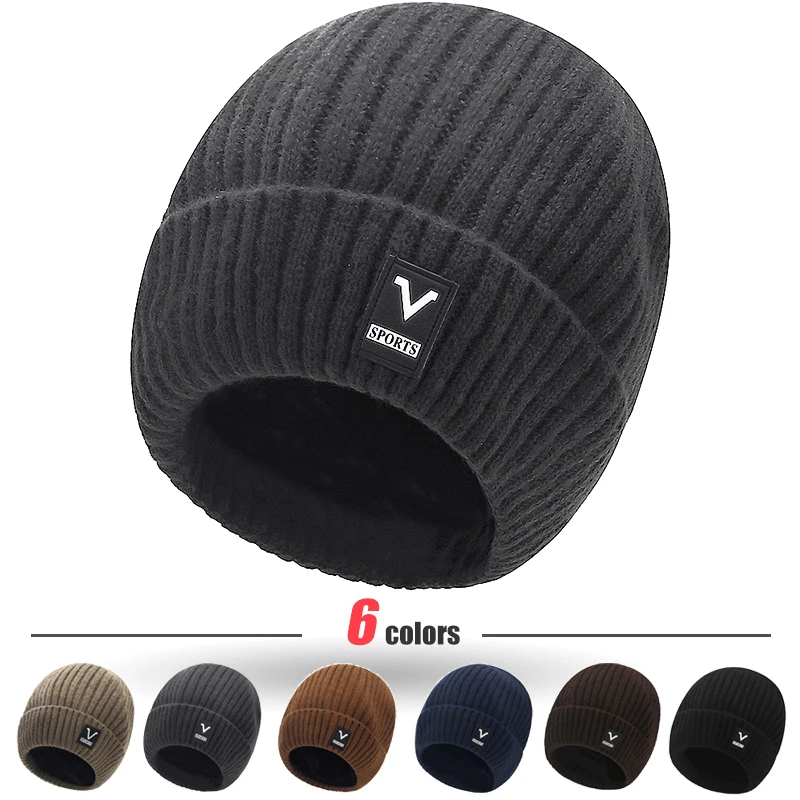 Beanie Men Slouchy Knit Skull  - огляд і ціна Beanie Cuffed Knit