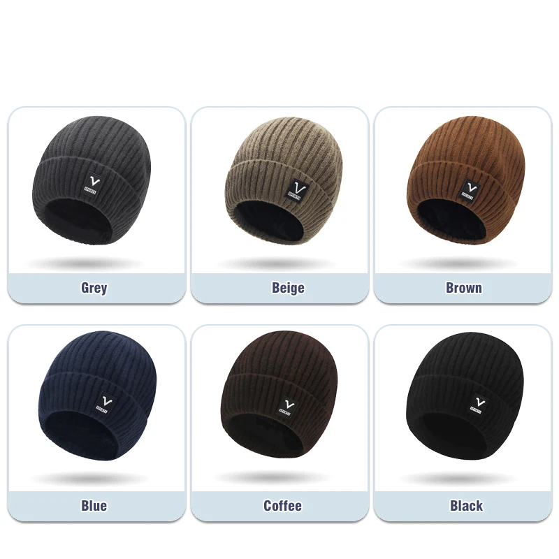 Beanie Men Slouchy Knit Skull  - огляд і ціна Beanie Cuffed Knit