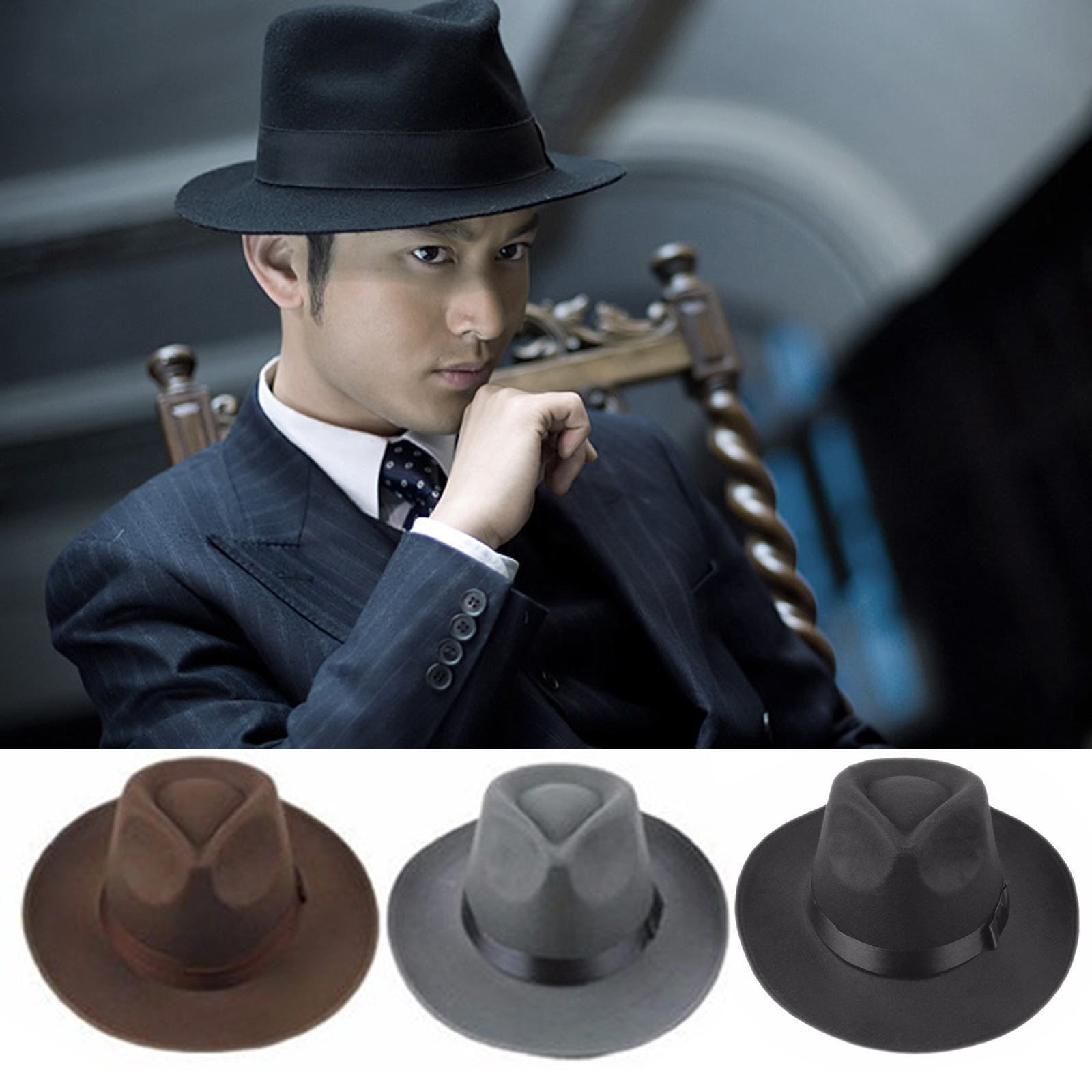 Newest Arrival Unisex Adult Fe - огляд і ціна Fedora Hat Wool
