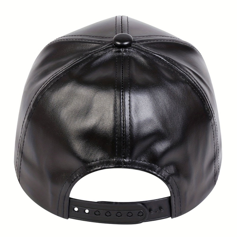 Fashion PU Solid Baseball Cap  - огляд і ціна Baseball Cap Structured