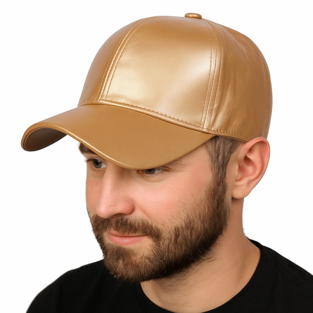Fashion PU Solid Baseball Cap  - огляд і ціна Baseball Cap Structured