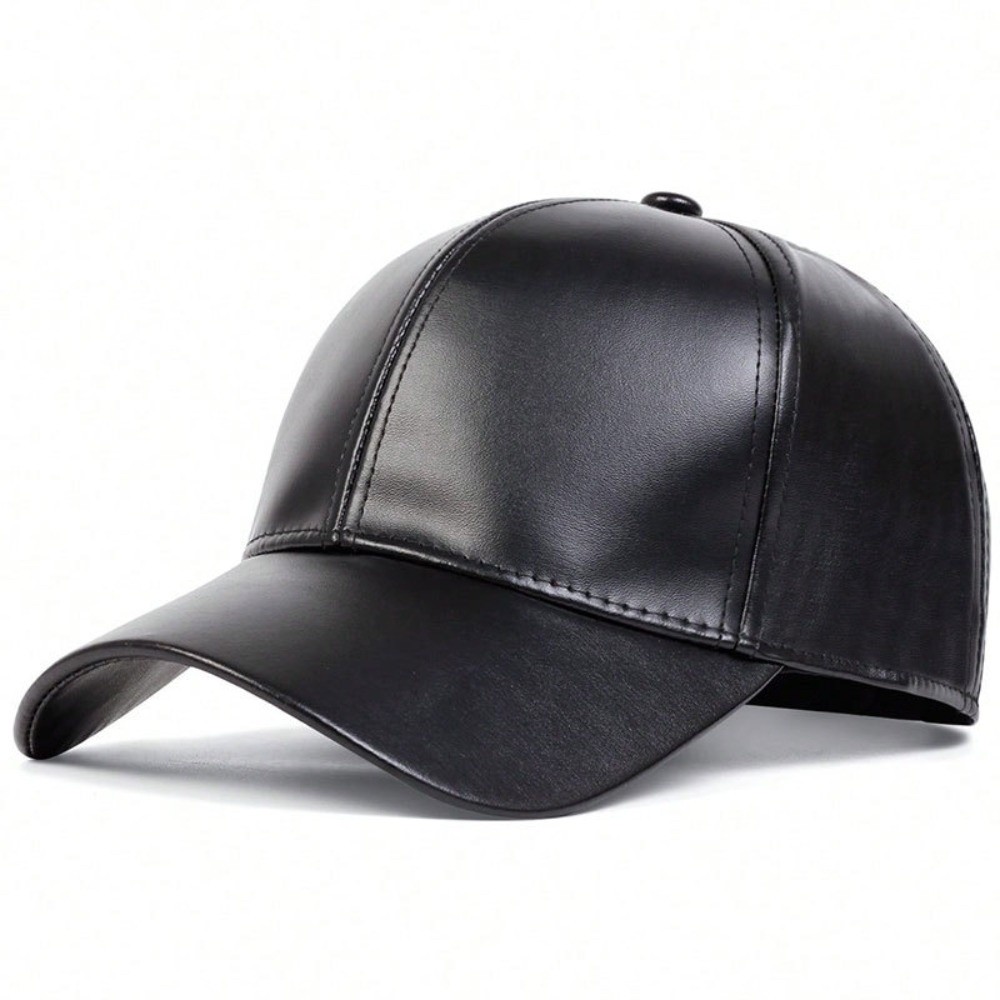 Fashion PU Solid Baseball Cap  - огляд і ціна Baseball Cap Structured