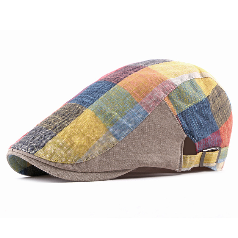 Unisex Cotton Plaid Newsboy Be - огляд і ціна Newsboy Cap Ivy